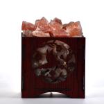 Nature Life Rock Salt Wooden Basket Lamp | Freedom & Positivity