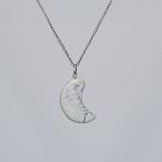 Howlite Moon Pendant | Calming Moon Energy