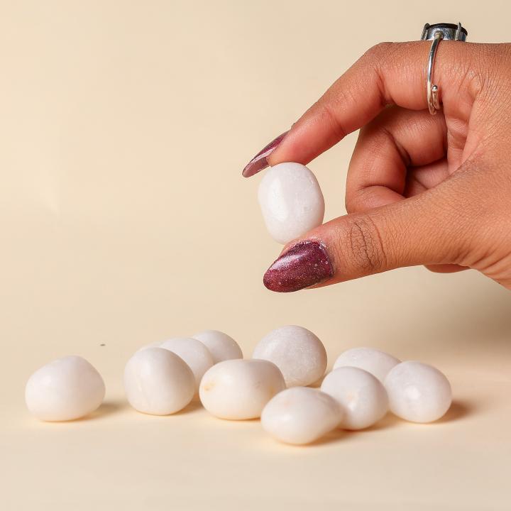White Agate Tumble | Calm & Clarity