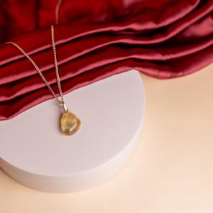 Citrine Tumble Pendant | Gentle Abundance