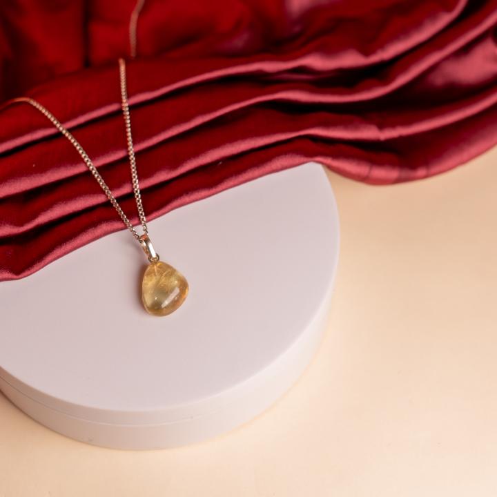 Citrine Tumble Pendant | Gentle Abundance