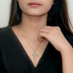 Green Aventurine Cross Pendant | Faith in Abundance
