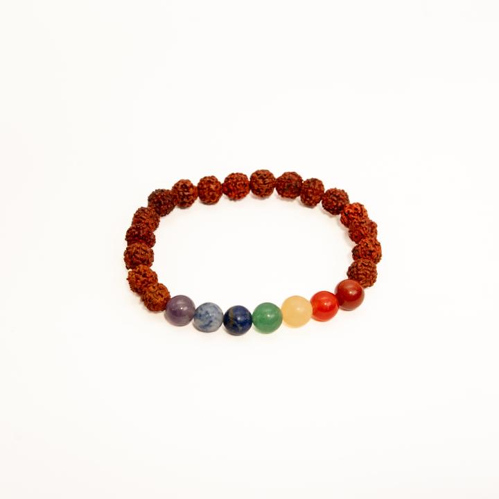 Rudraksha 7 chakra Bracelet | Spiritual Protection