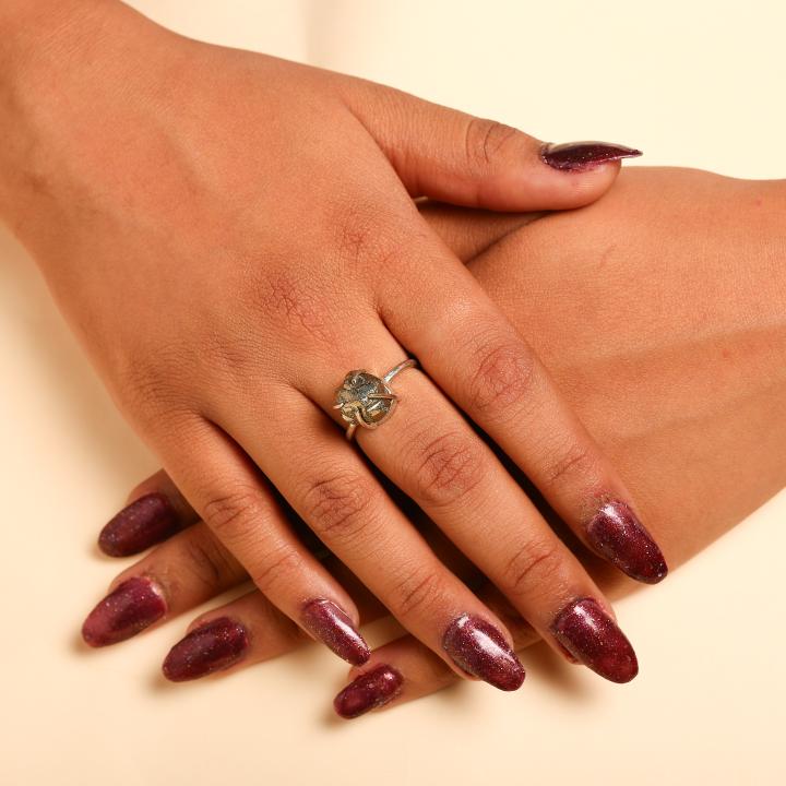 Pyrite Raw Ring | Power & Wealth
