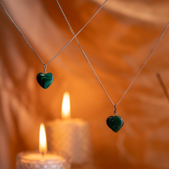 Malachite Heart Pendant | Heart of Transformation