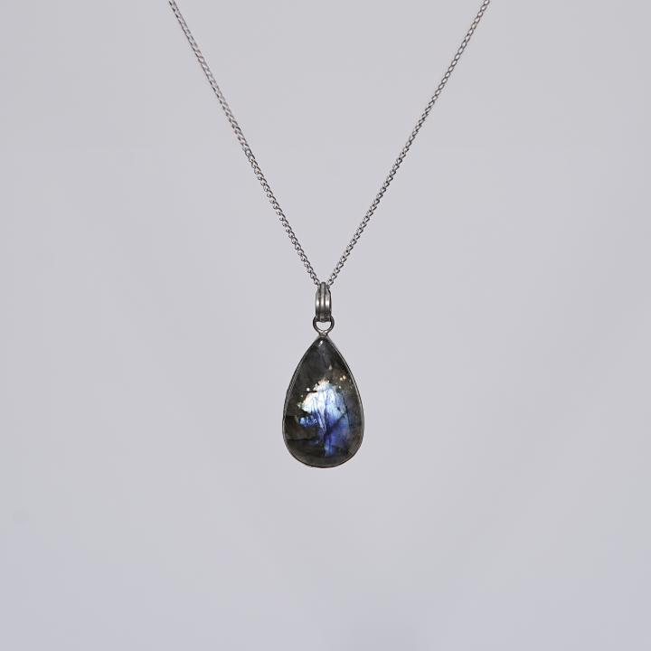 Labradorite Drop Shape Pendant | Mystical Energy Drop