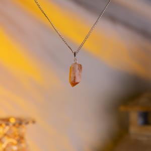 Citrine Raw Point Pendant | Focused Prosperity