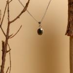 Pyrite Small Oval Pendant | Shield of Prosperity
