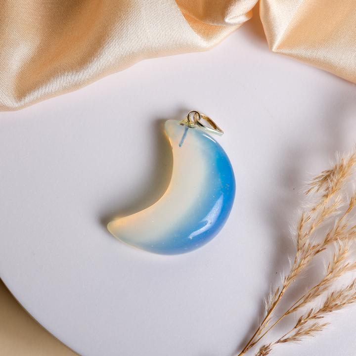 Opalite Moon Pendant | Lunar Light Energy