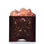 Contempary Himalayan Rock Salt Basket Lamp | Aesthetic & Decor