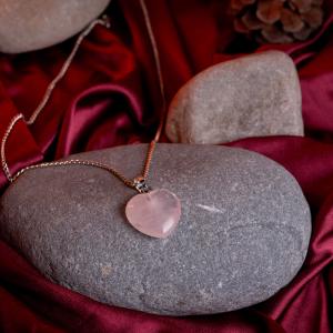 Rose Quartz Heart Pendant | Heart of Love