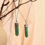 Dark Green Aventurine Pendant | Stone of Growth
