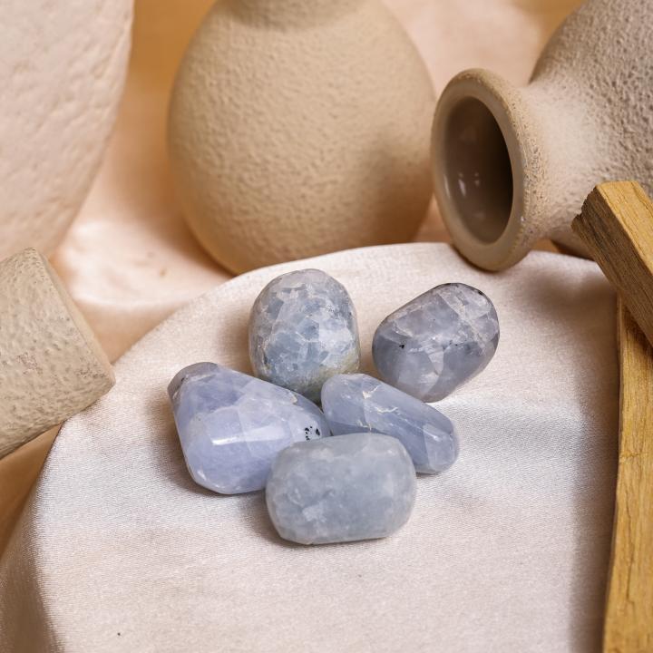 Blue Calcite Tumble | Calm Mind & Healing