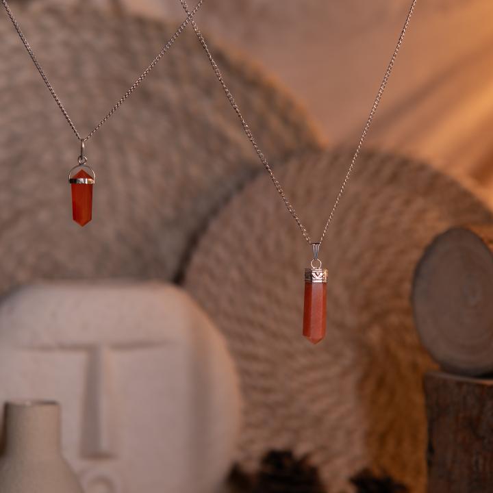 Carnelian Pencil Pendant | Creative Focus Point