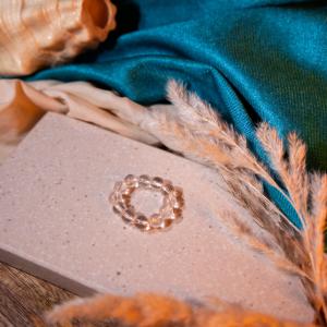 Clear Quartz Beads Ring | Clarity & Energy