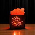 Radhe Radhe Himalayan Rock Salt Wooden Basket Lamp | Faith & Joy