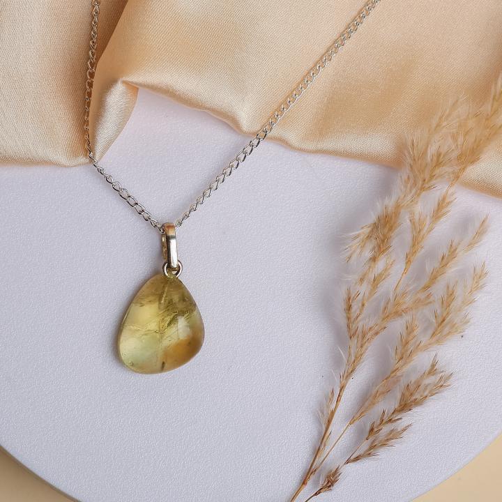 Citrine Tumble Pendant | Gentle Abundance