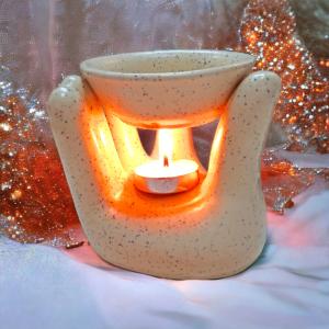 Offering Hand Ceramic Candle Diffuser | Devotion & Grace