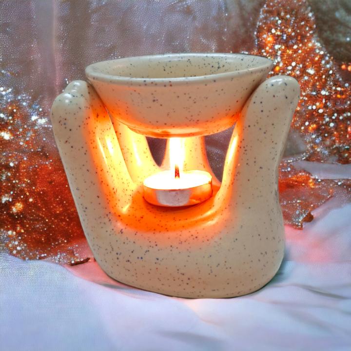 Offering Hand Ceramic Candle Diffuser | Devotion & Grace