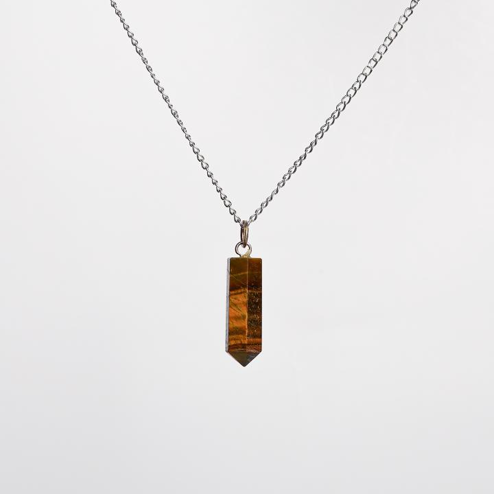 Tiger's Eye Pencil Pendant | Focused Courage