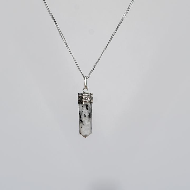 Rainbow Moonstone Pencil Pendant | Lunar Vision Point