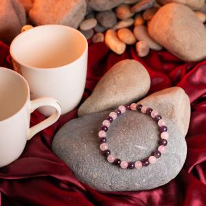 Amethyst & Rose Quartz Bracelet | Harmony & Love