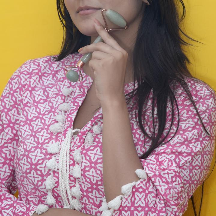 Green Aventurine Face Roller | Prosperity Glow