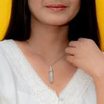 Rainbow Moonstone Pencil Pendant | Lunar Vision Point