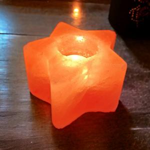 Star Shaped Himalyan Rock Salt Candle Holder | Hope & Light